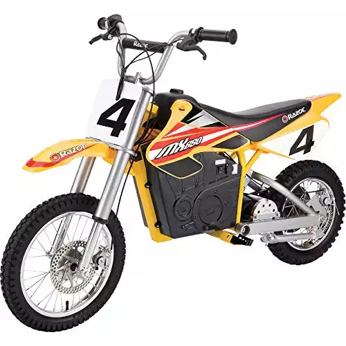 Razor MX650 Dirt Rocket Electric-Powered Dirt Bike (Best Electric Dirt Bikes for 13 Year Olds)