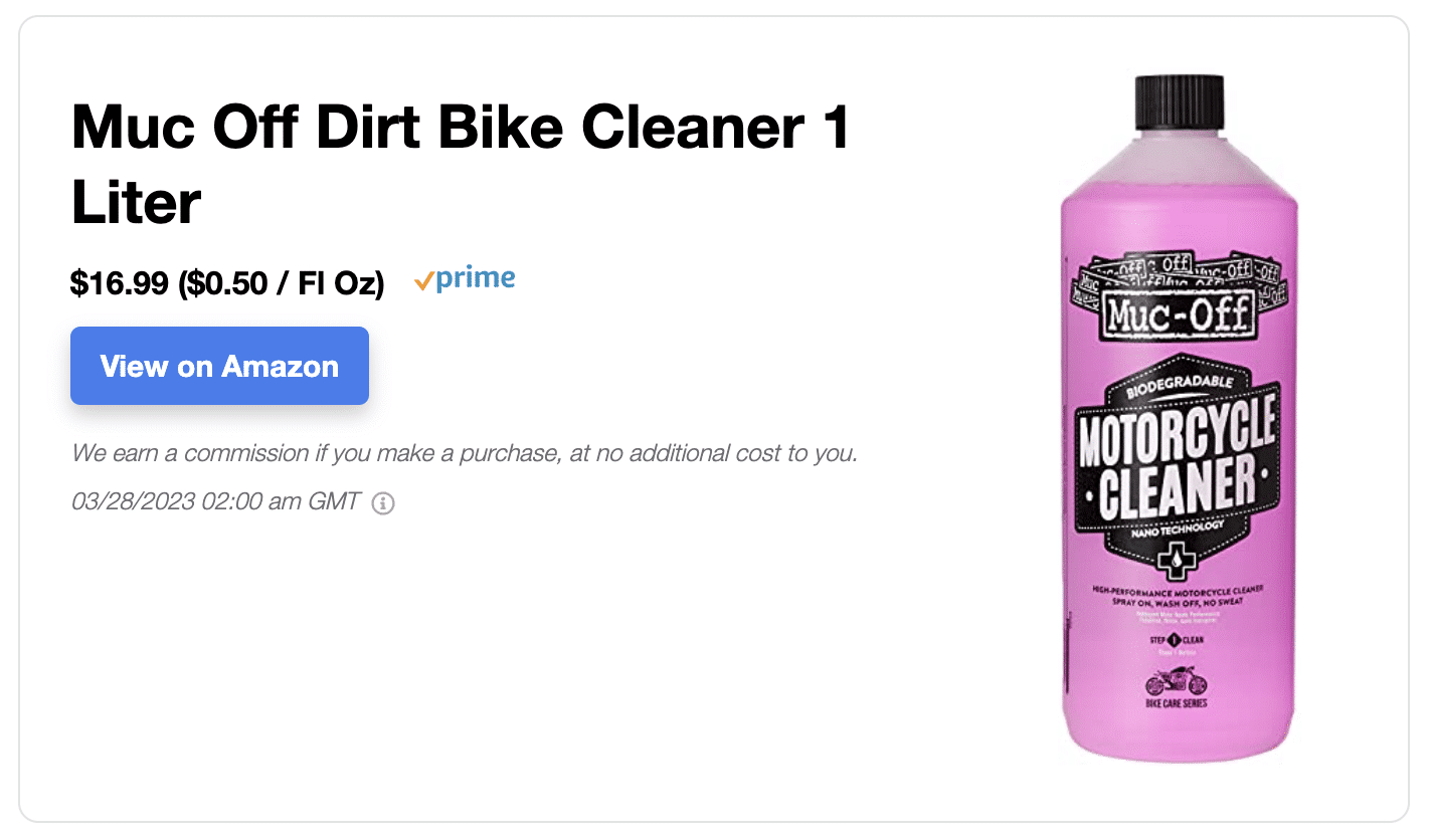 Muc Off dirt bike cleaner